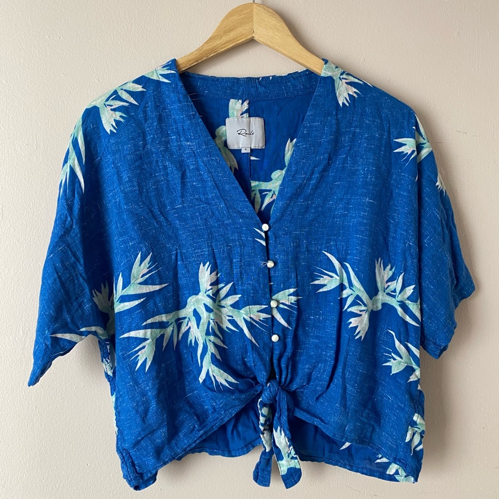 RAILS | aloha print blouse